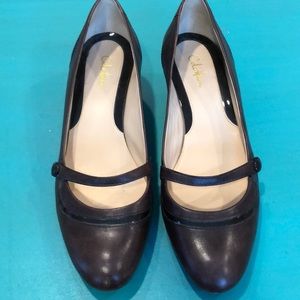 Cole Haan brown kitten heel